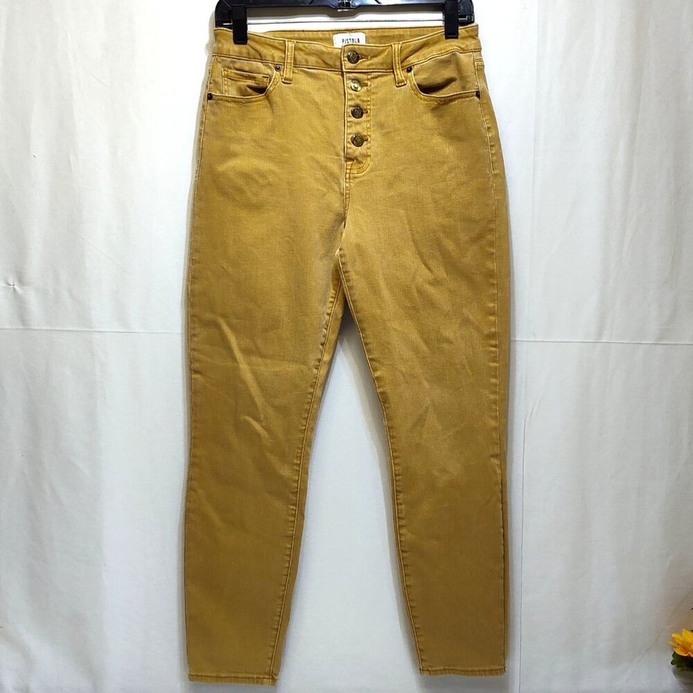 Pistola High Rise Skinny Jean Arianna Button Fly Size 30 Stretch Measures 30x26